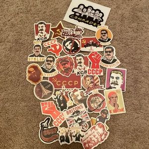 Funny communist stickers set of 4
